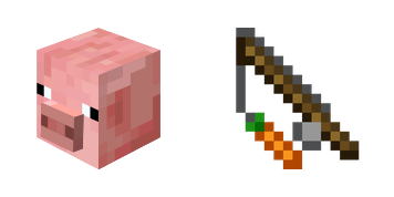 Pack de curseurs Minecraft: Pig Mob