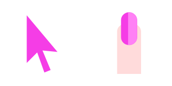 Pink cute cursor