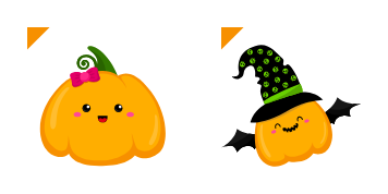 Cute Pumpkin Cursor Pack