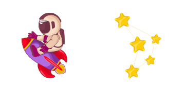 Happy Astronaut cute cursor
