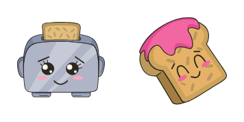 Pack de curseurs Kawaii: Toaster