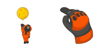 Brave Astronaut Cursor Pack