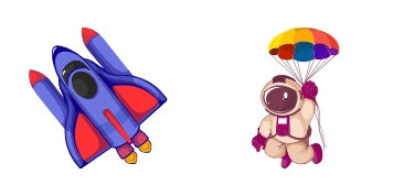 Hilarious Astronaut cute cursor