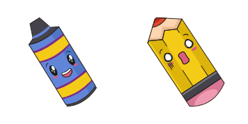 Kawaii: Pen and Pencil cute cursor