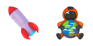 Astronaut cute cursor