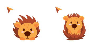 Cute Hedgehog Cursor Pack