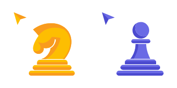 Chess Knight and Pawn Cursor Pack