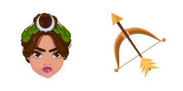 Goddess Artemis cute cursor