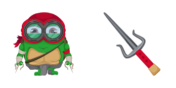 Pack de curseurs Minion: Ninja Turtle Character