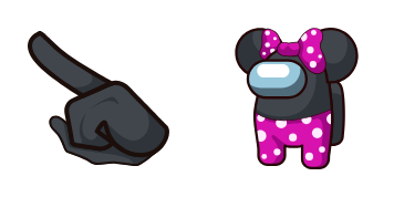 Minnie Mouse Character cute cursor