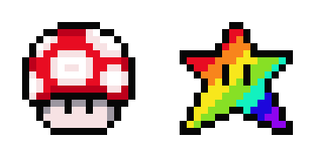 Pack de curseurs Pixel: Super Mushroom