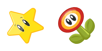 Pack de curseurs Super Star and Fire Flower