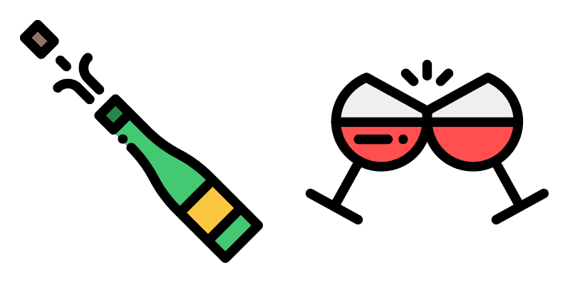 New Year Сhampagne cute cursor