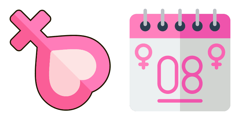 Women Day cute cursor