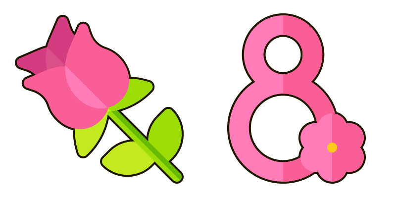 March 8th - Flower cute cursor