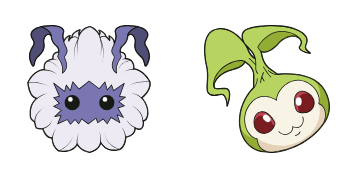 Yuramon and Motimon Cursor Pack