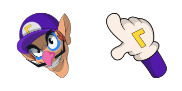 Waluigi cute cursor