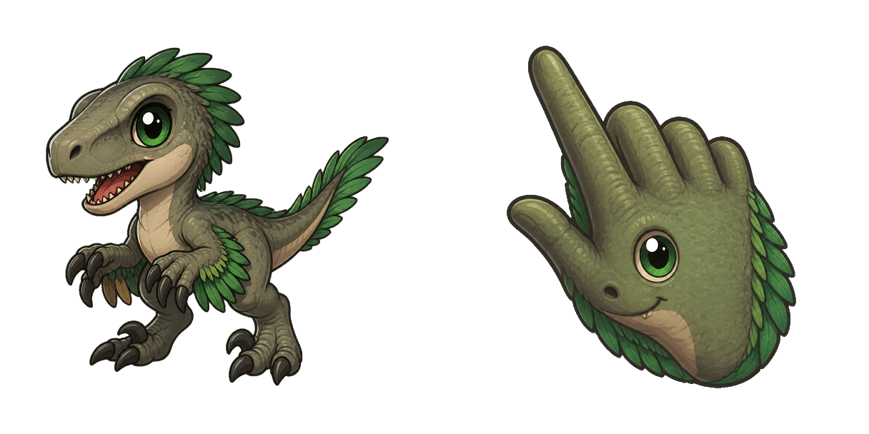 ARK: Survival Ascended Raptor cursor pack