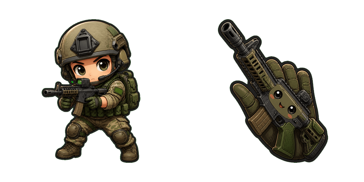 Battlefield Assault Soldier cursor pack
