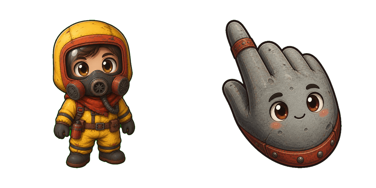 Pack de cursores Rust Hazmat Survivor