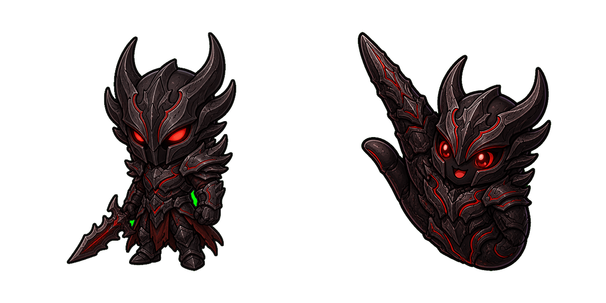 Skyrim Daedric Warrior cursor pack