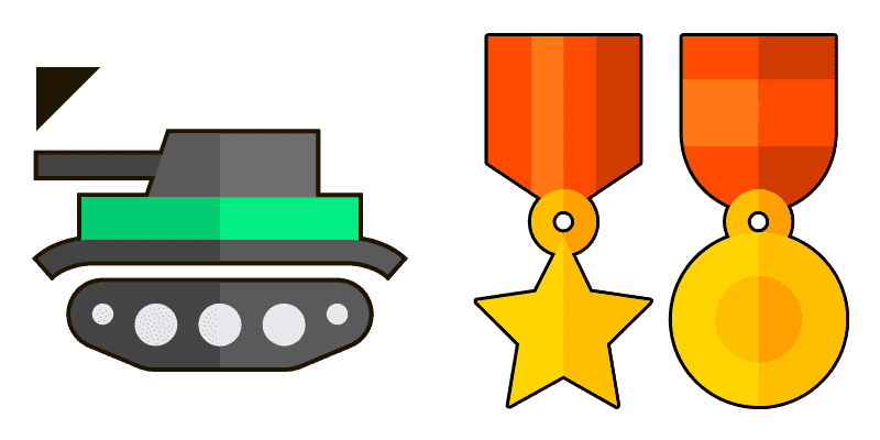 Victory Day cute cursor