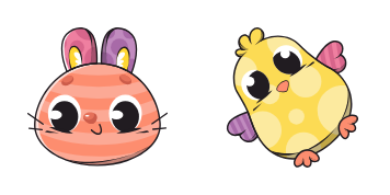 Pack de curseurs Easter Bunny and Chicken