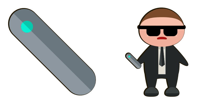 Men in Black cute cursor