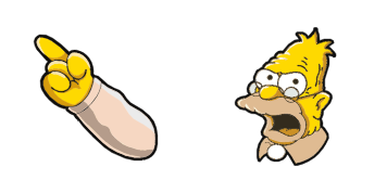 Abraham Jay «Abe» Simpson Cursor Pack