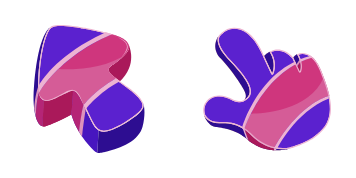 Abstract Purple Texture cute cursor