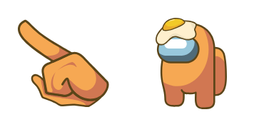 Pack de curseurs Orange Character with Egg Hat