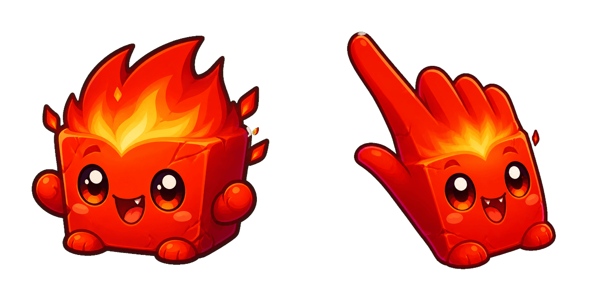 Mixels Flain and a Flame Cubit Cursor-Paket