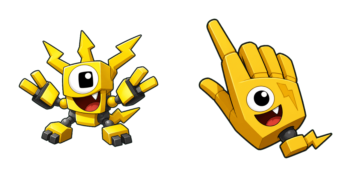 Mixels Volectro and an Electro Cubit Cursor-Paket