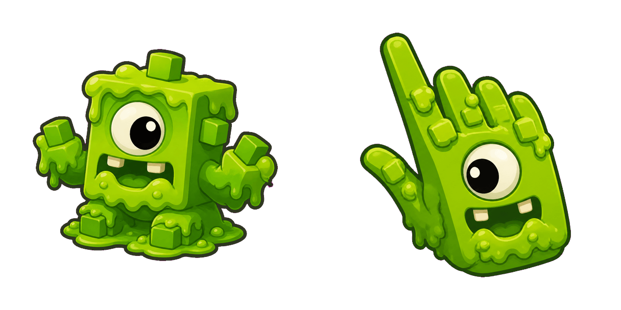 Mixels Glurt and a Sludge Cubit Cursor-Paket