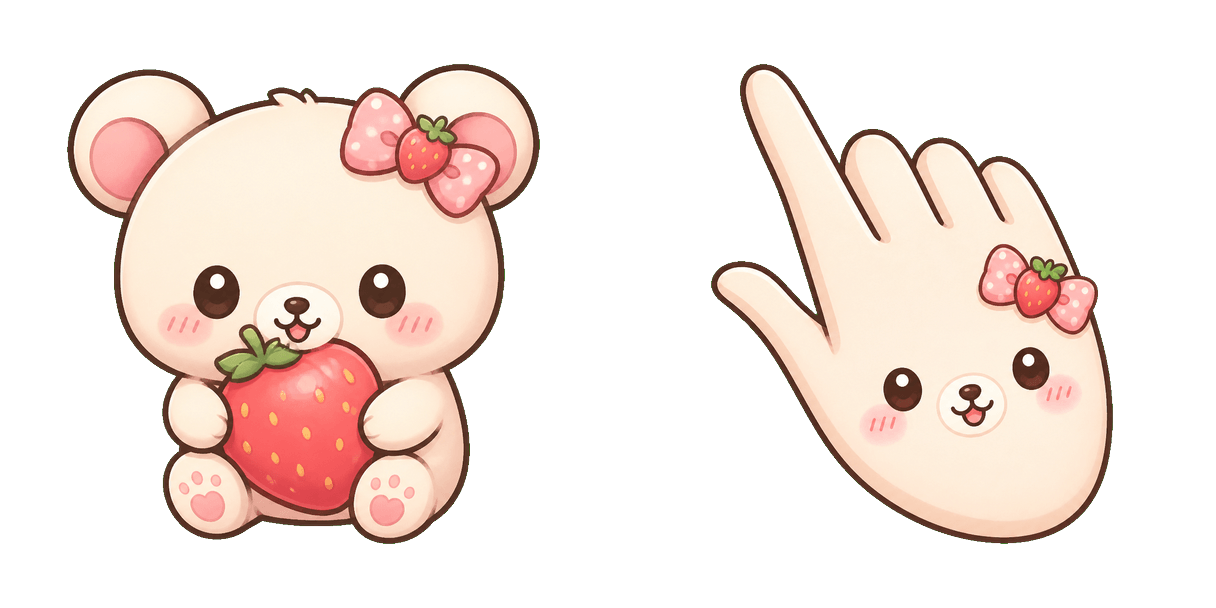 Pakiet kursorów San-X Korilakkuma and Strawberry