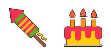 Birthday cake Cursor Pack