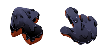 Black Resin Texture cute cursor