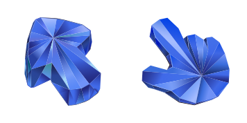 Blue Sapphire Texture cute cursor