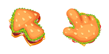 Burger Texture cute cursor