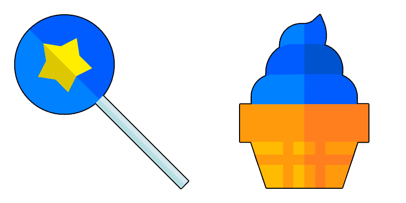 Chupachups and horn cute cursor