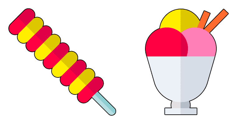 Ice cream cute cursor