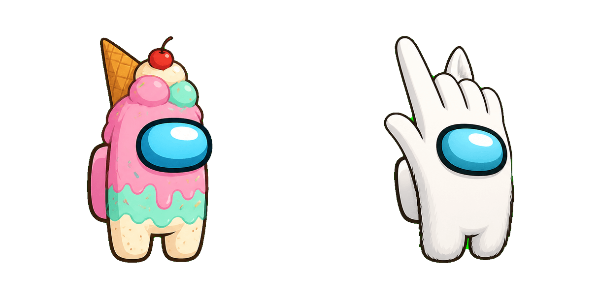 Pakiet kursorów Among Us Hanako-kun Mokke Character