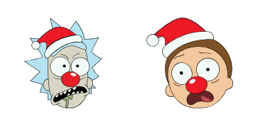 Pack de curseurs Christmas Rick and Morty