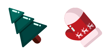 Pack de curseurs Christmas Tree and Mitten