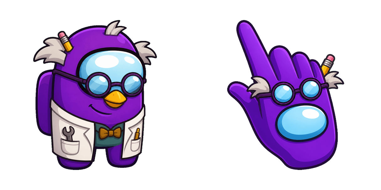Among Us Club Penguin Gary Character cursor pack