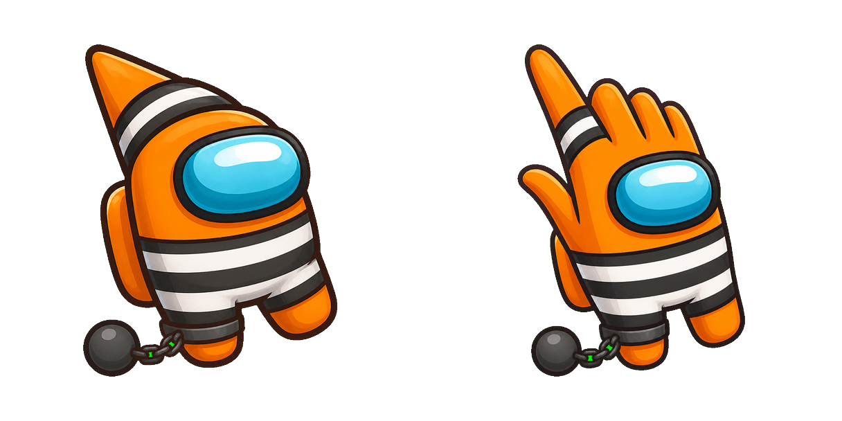 Pack de cursores Among Us Prisoner Character
