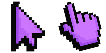 Pack de curseurs Default Purple Pixel