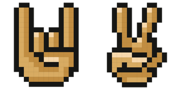 Pack de curseurs Gestures Pixel