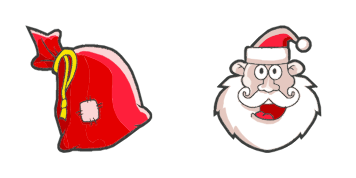 Pack de curseurs Gift bag and Santa Claus