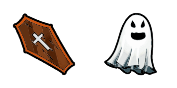 Pack de curseurs Halloween coffin and ghost